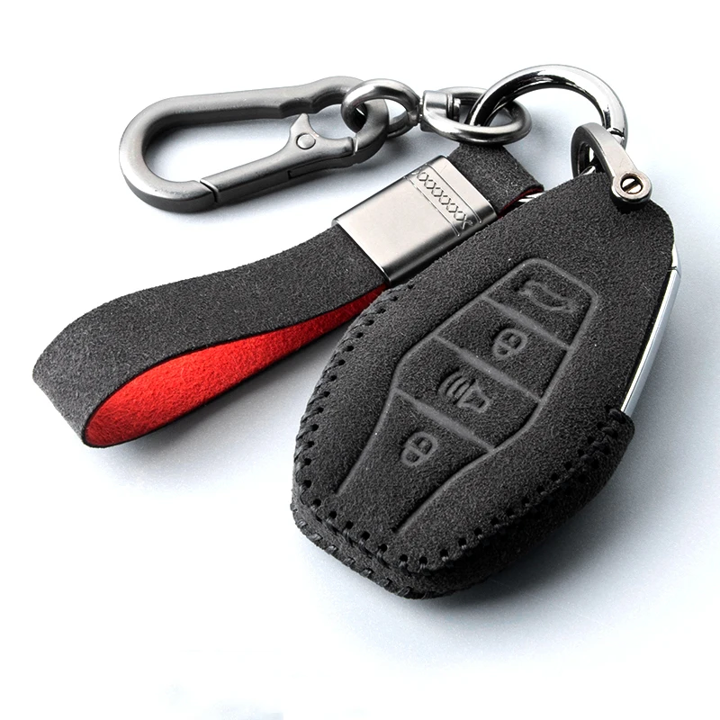 High Quality Suede Leather Car Key Case Cover For Chery Jetour X70 X90 X95 Plus 2020 2021 2022 Chery Jetour X70m X95pro Car