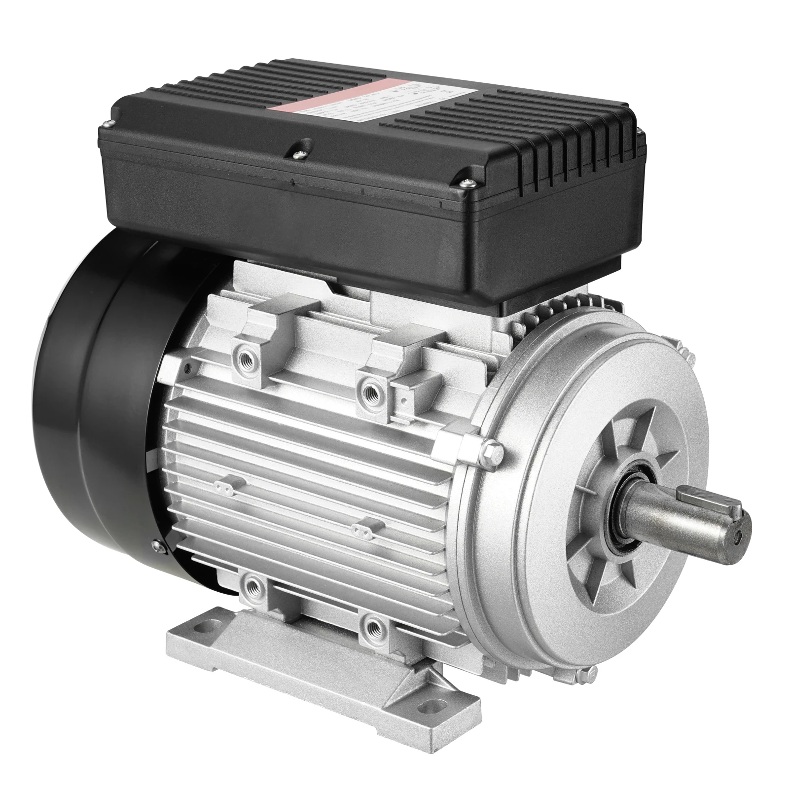 SucceBuy 1.1KW Elektrische Motor AC Luchtcompressor Motor Eenfase 24mm Ingetoetste As CW/CCW Rotatie voor Landbouwmachines