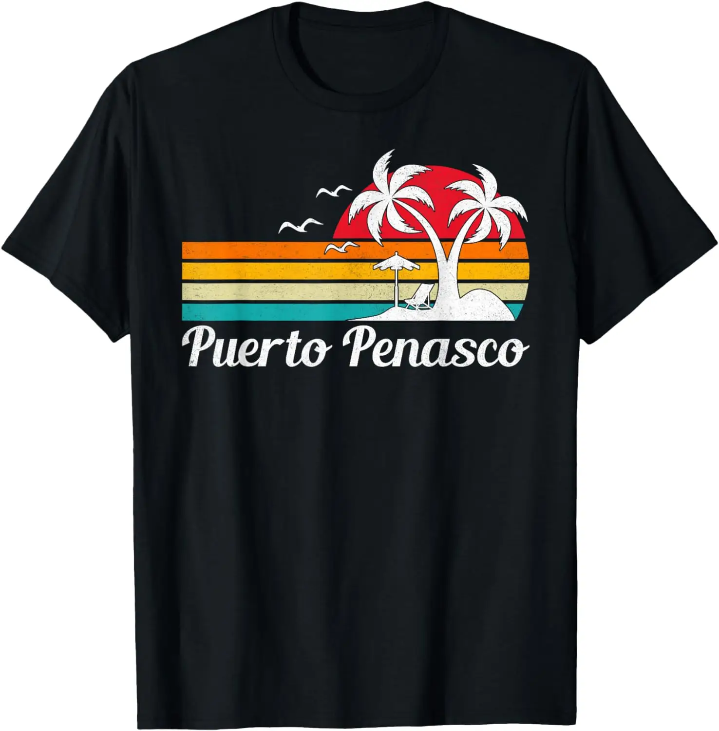 

Summer Vacation Palm Tree Mexico Puerto Penasco Beach T-Shirt