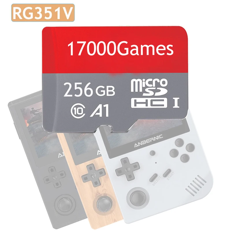 بطاقة ذاكرة لـ RG552 30000 + ألعاب و RG351MP RG351M RG351P RG351V RG350M لعبة ريترو مع PS1 والعديد من ألعاب المحاكي الأخرى