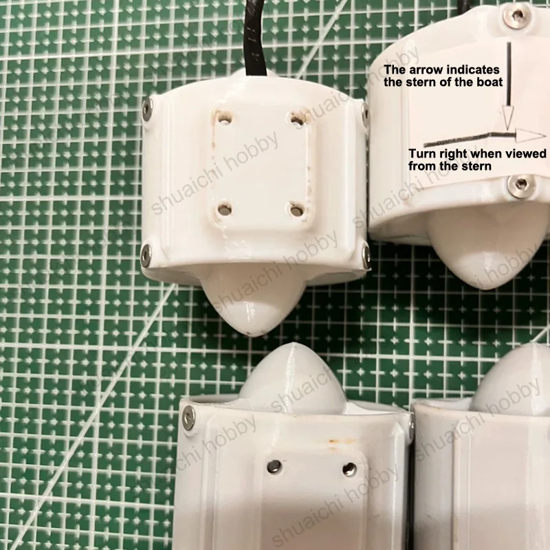 มอเตอร์ขับเคลื่อนใต้น้ำ ROV 12-17V กำลังสูงสุด 500 วัตต์ แรงขับ 2-2.5 กิโลกรัม ตัวเลือกแบบสองทิศทาง พร้อม ESC 40A สำหรับเรือลาก/เรือเหยื่อ/เรือดำน้ำ ชิ้นส่วน DIY