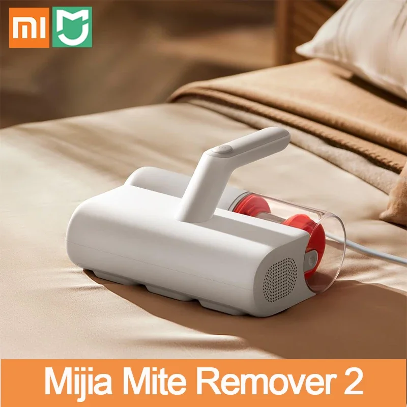 2024 Xiaomi Mijia Mite Remover 2 UV Irradiation 220V 12000Pa Hurricane Suction Vacuum Cleaner Hot Wind Drying Visual Dust Cup