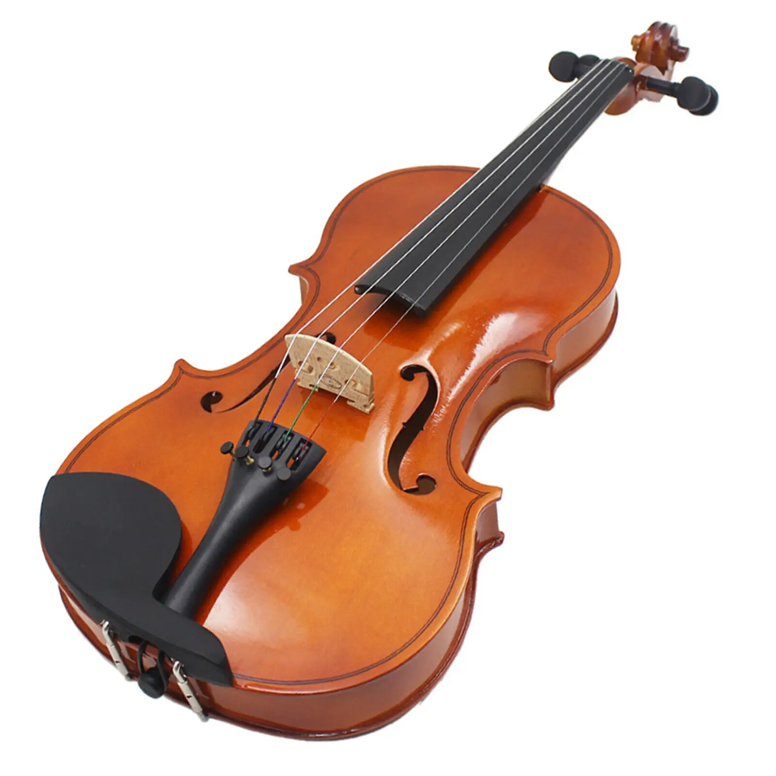 Violino 4 cordas tamanho 1/8 madeira maciça basswood f estudantes adultos entusiastas da música