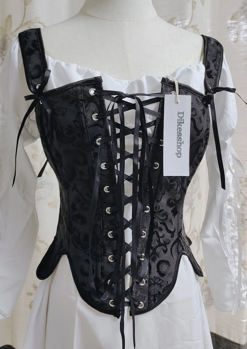 

Vintage Y2K Corset Top E Girl Floral Cropped Top Y2K Clothing 90s 00s Clothing Lace Up Corset Vest Y2K Cropped Corset