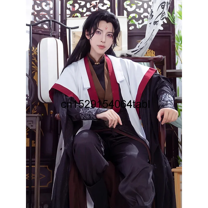 Scum Villain Self Saving System Liu Qingge Cosplay Wig Synthetic Hair Anime Halloween Party Ancientry Cosplay Costume