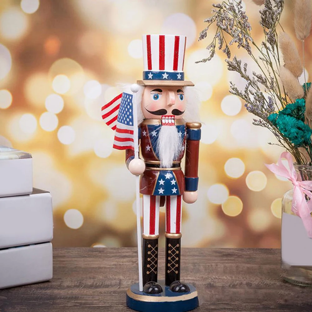 

American Nutcracker Cute Miniature Figurines Centerpiece Christmas Accessories Funny Nutcrackers Decor Figures