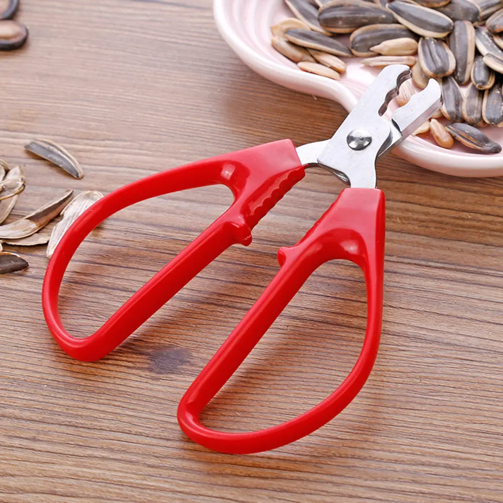 Rompe Nueces de Acero Inoxidable, Diseño Ergonómico para Nueces de Pino, Semillas de Girasol, Semillas de Sandía, Protección para los Dientes, Multiusos