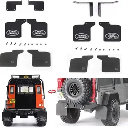 TRX-4 Defender Rubber Fender Metal Bracket Replaceable Rubber Sheet for 1/10 RC Crawler Car Land Rover Defender TRX4 D110
