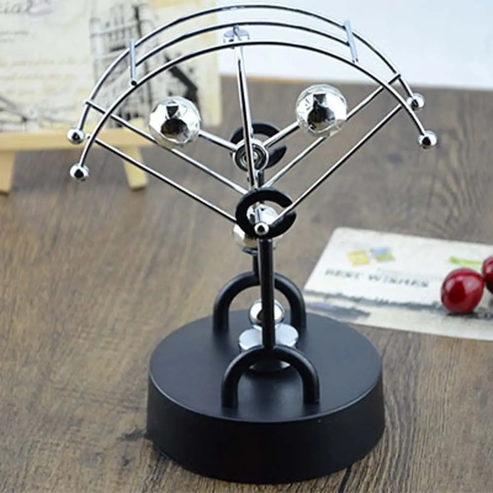 

Motion Physical Pendulum Ball Figurine Home Decoration Revolving Gadget Steel Balance Ball Rotating Perpetual Modern Art