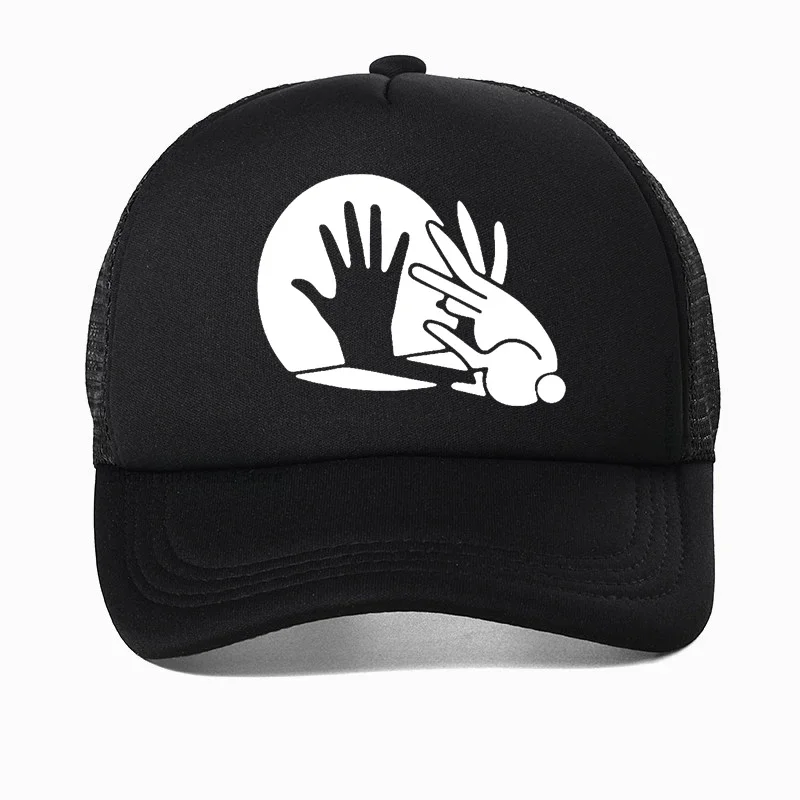 

cool shadow puppet design Baseball cap casual outdoors Mesh Breathable sports caps