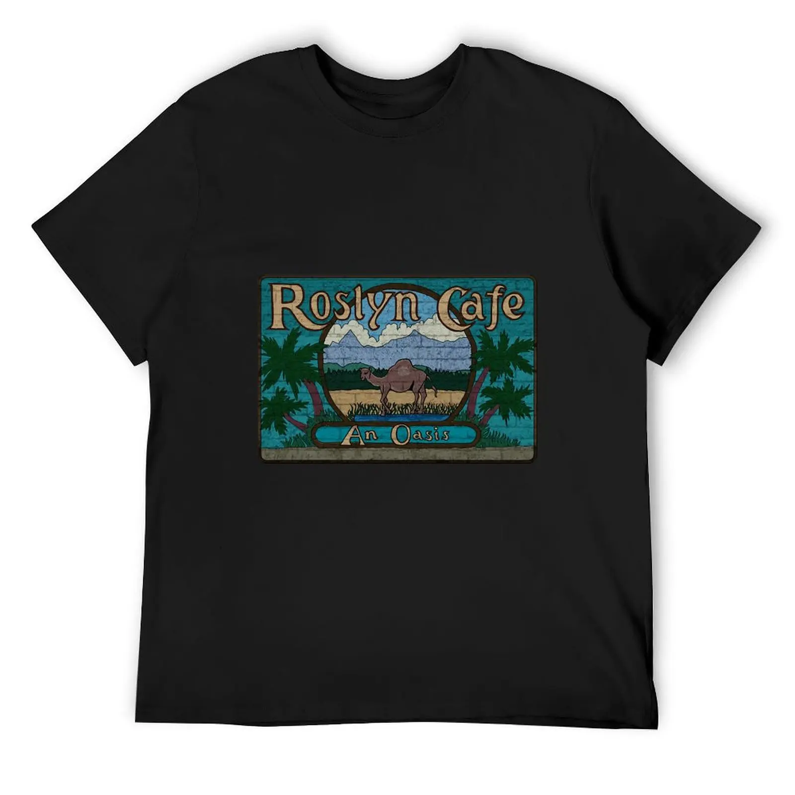 Rosyln Cafe - An Oasis Inspired by Northern Exposure T-Shirt clothes quick-drying plain white t shirts men