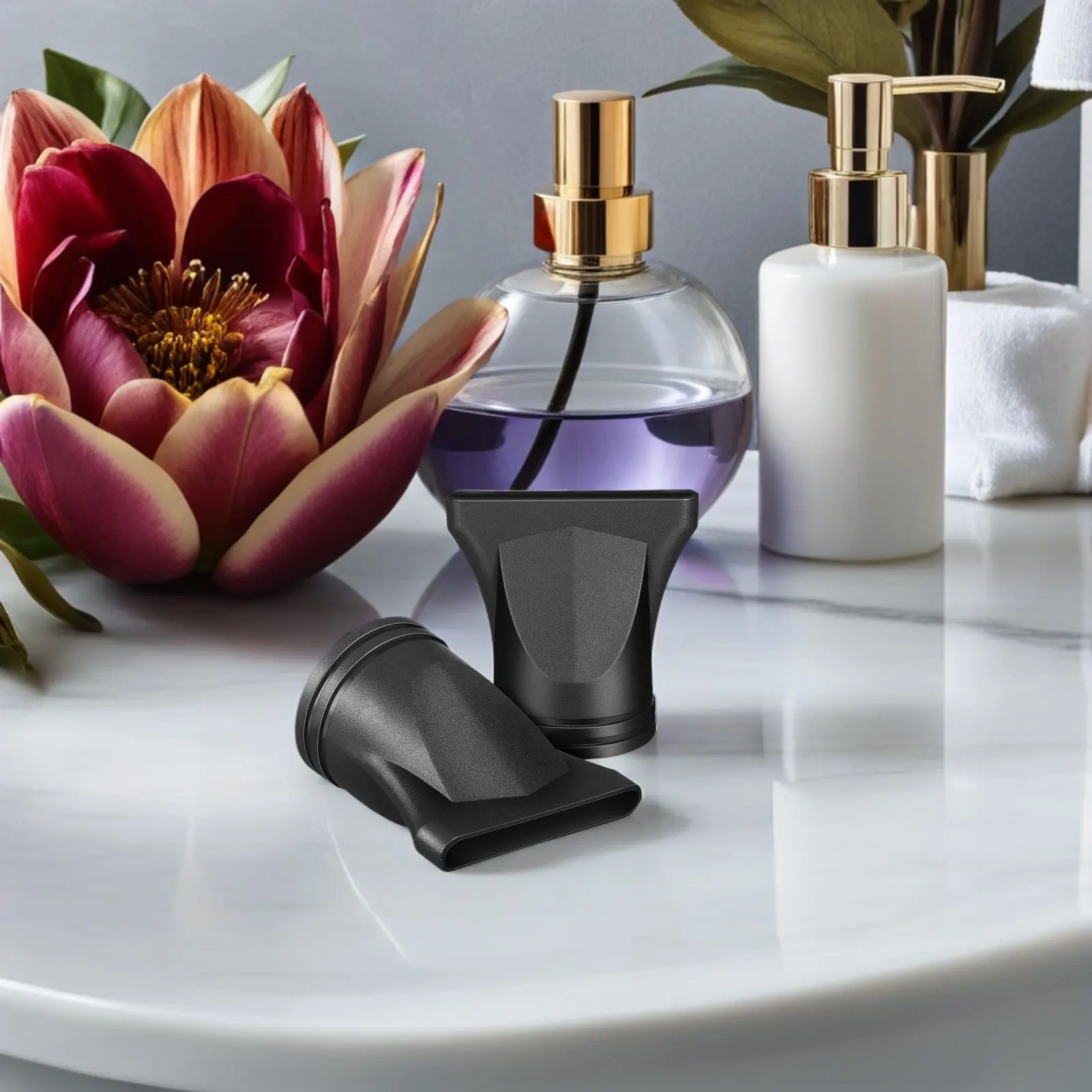 

6Pcs Hair Dryer Concentrator Nozzles Replacement Flat Blow Nozzle Salon Styling Tool Hood Cover Universal Fit for Blow Dryers