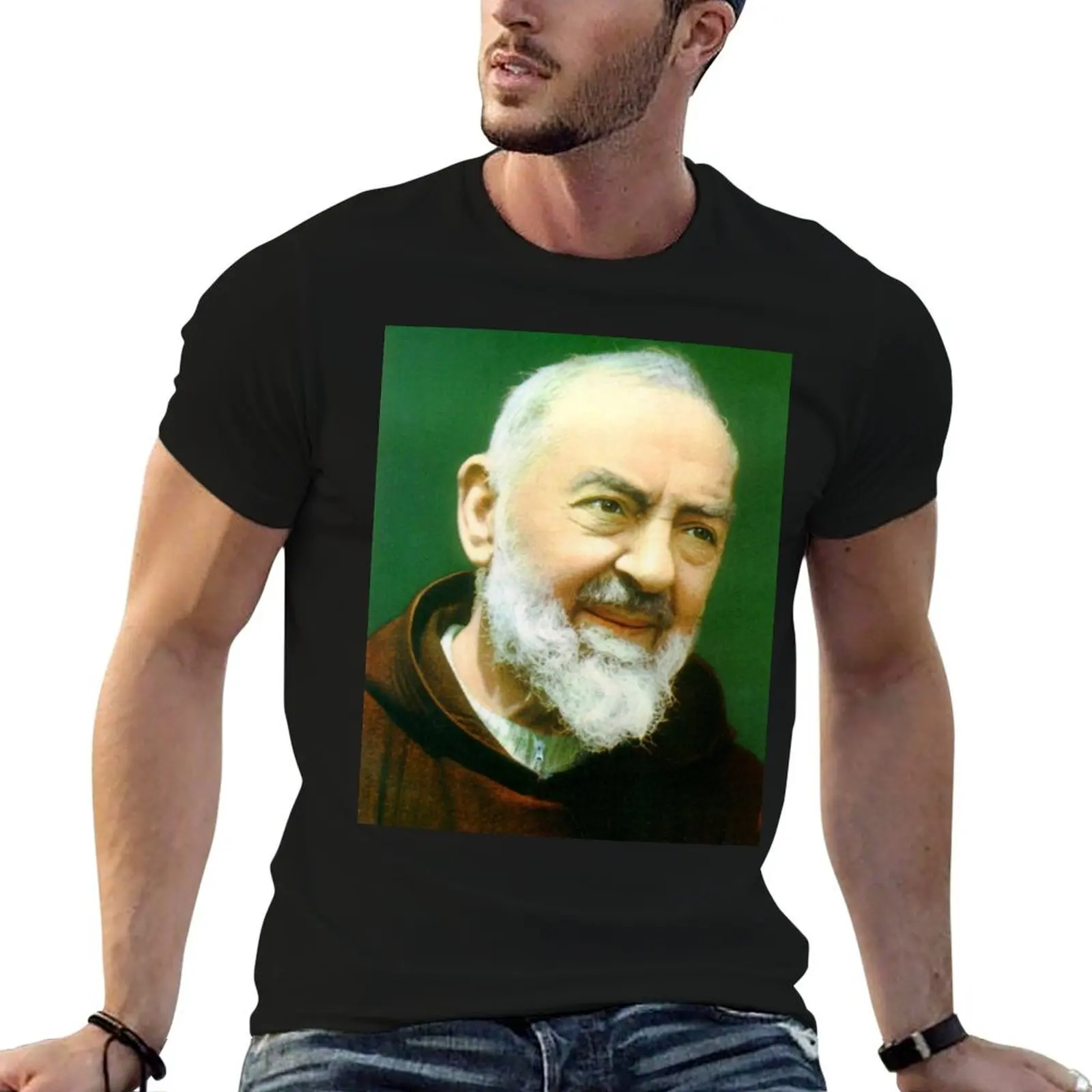 

man t Saint Padre shirts graphic luxury t man shirt Pio T-Shirt