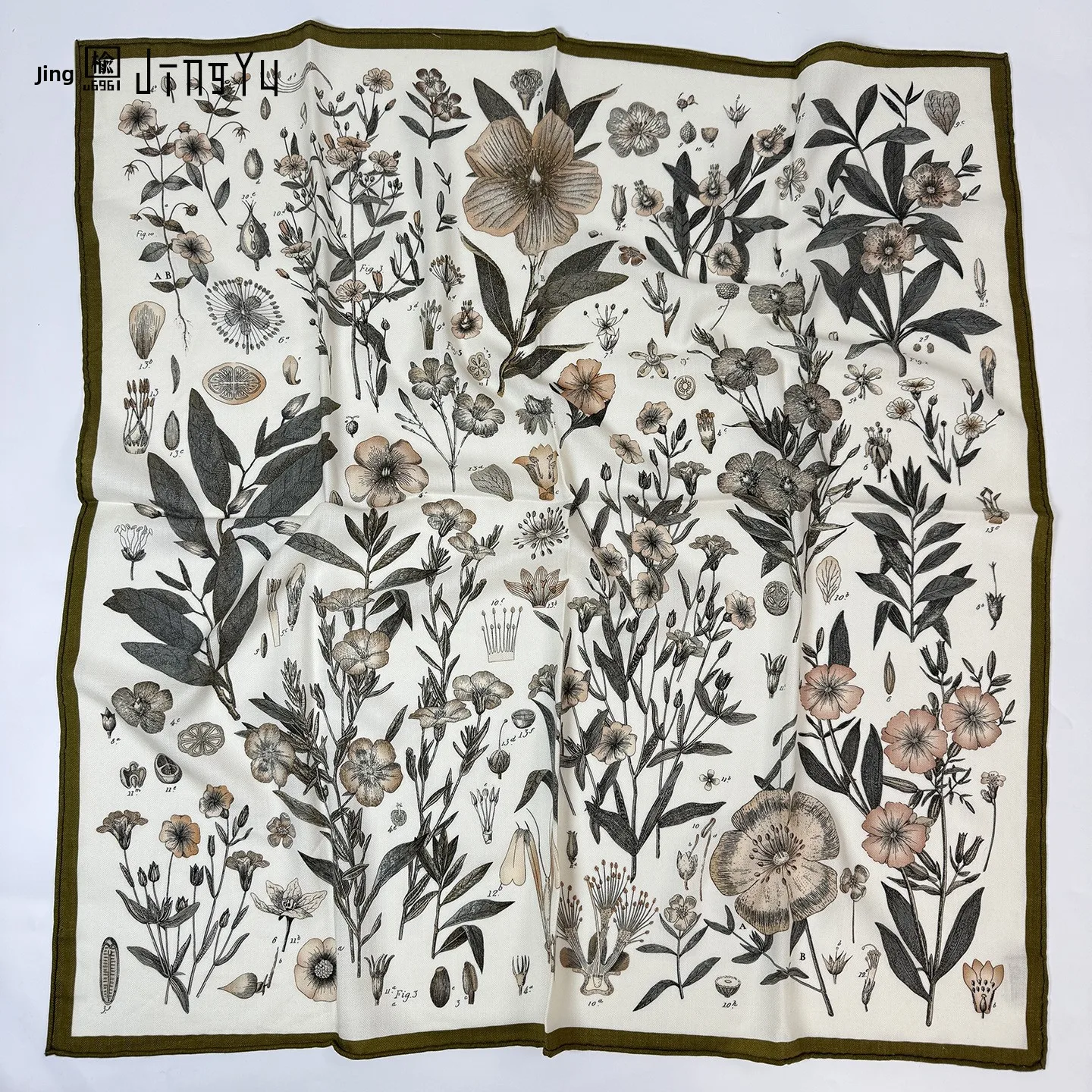 double-sided-silk-and-wool-scarf-shawl-outerwear-square-scarf-88cm-floral-growth-design-warmth-for-all-seasons-women