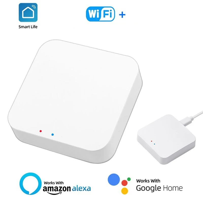 Tuya Zigbee Bluetooth Mesh Hub Multi-mode Gateway Wireless Plug in Hub Bridge Support Home Linkages Alexa Google Voice