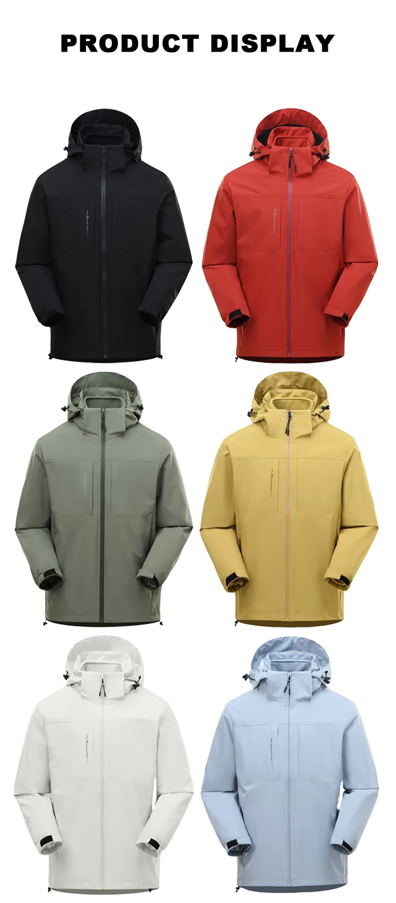 LNGXO 3-in-1-Winterjacke, Unisex, wasserdicht, winddicht, warm, Windjacke, austauschbare Fleecejacke, Wandern, Klettern, Camping – Detail 18