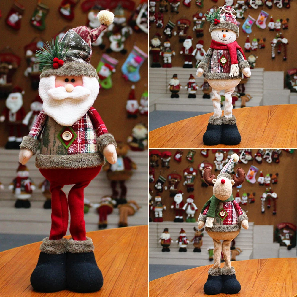 

Santa/Snowman/Elks Large Chirstmas Doll Ornament Multi-Function Xmas Party Props For Bedroom Home