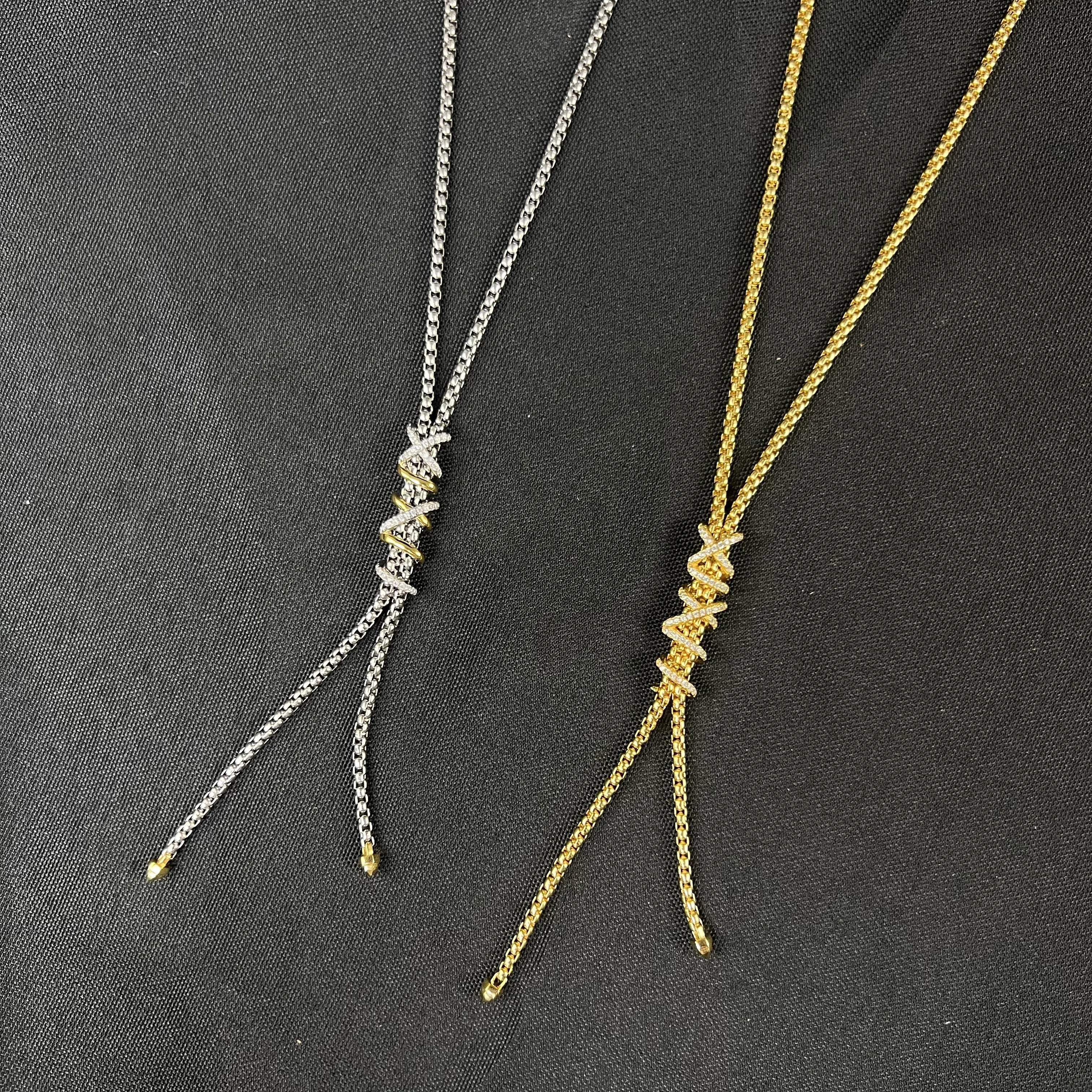 

S925 sterling silver 2025 new Helena Y long necklace neutral fashion trend retro personality classic simple luxury jewelry gift