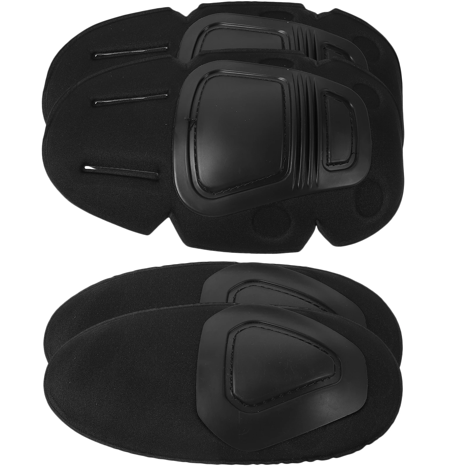 

4 piece Tactical Knee Elbow Pads Set Black Frog Suit Inner Protective Gear for Sports Outdoor Activities