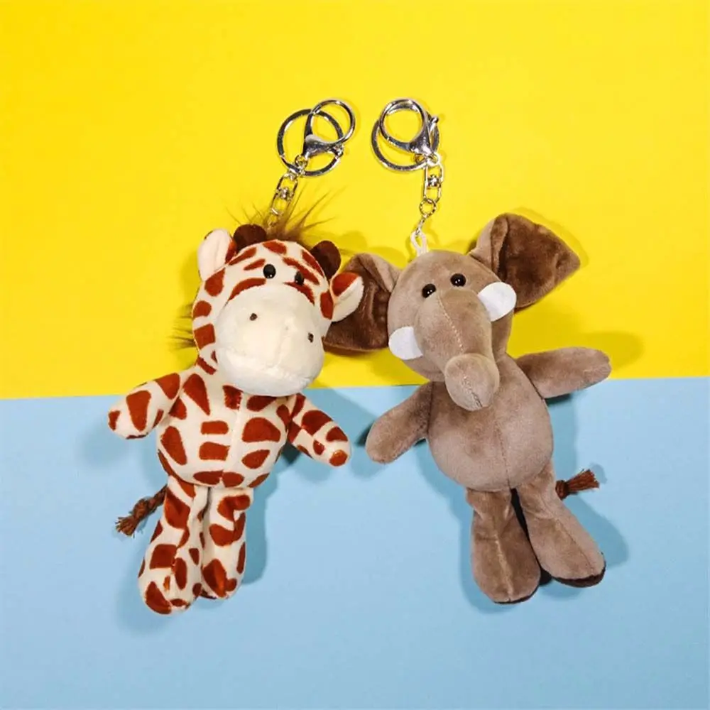 Cadeaux d'anniversaire sac pendentif ornement porte-clés girafe Lion jouets en peluche poupées en peluche Animal en peluche jouet en peluche porte-clés