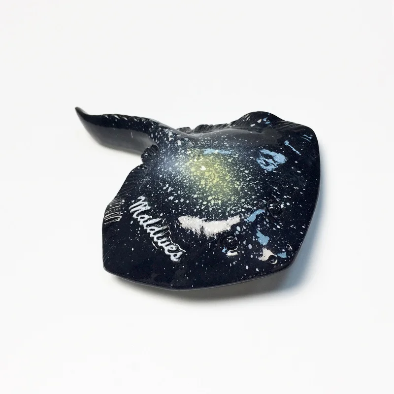 جزر المالديف الحيوانات البحرية 3dColorful رسمت ستينغراي المغناطيسي مغناطيس الثلاجة الإبداعية السفر تذكارية ديكور المنزل