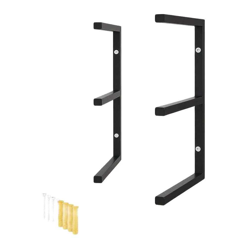 Etageres-murales-en-metal-pour-l'organisation-des-outils-de-garage-double-niveau-avec-barre-de-suspension-42-cm-x-302-cm-construction-robuste
