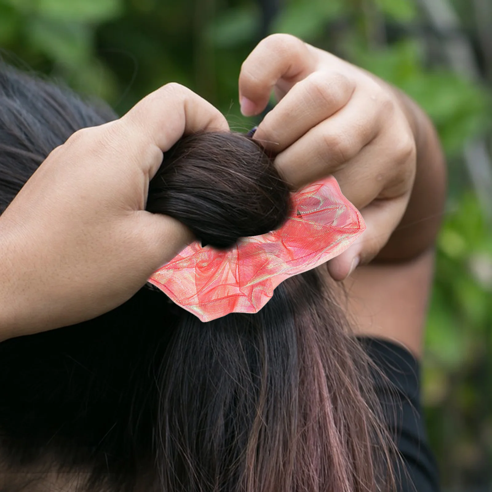 Chouchous lumineux colorés, 5 pièces, bandes de cheveux qui brillent dans l'obscurité pour filles et femmes, fêtes d'halloween au néon, chouchous lumineux Rave