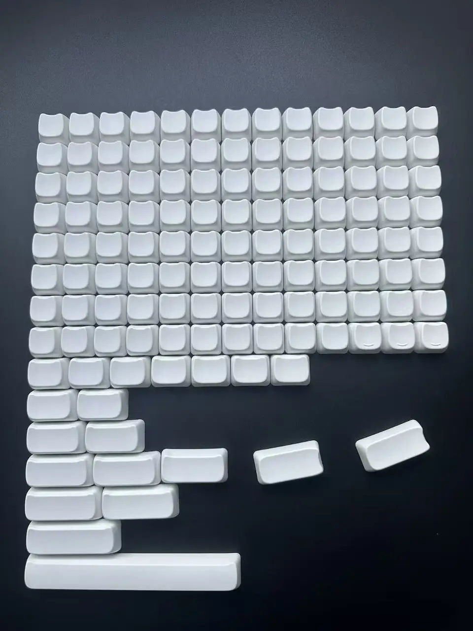 

Набор пустых PBT-кейкапов для клавиатур DIY MAO 61/64/68/71/78/87/100/104/108 ANSI, толстые, для ANSI Aula Made68, Mad68, Wooting60