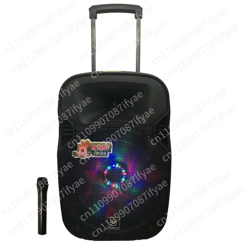 12 inch square dance audio outdoor mobile trolley speaker high-power battery audio karaoke dancing Bluetooth speaker