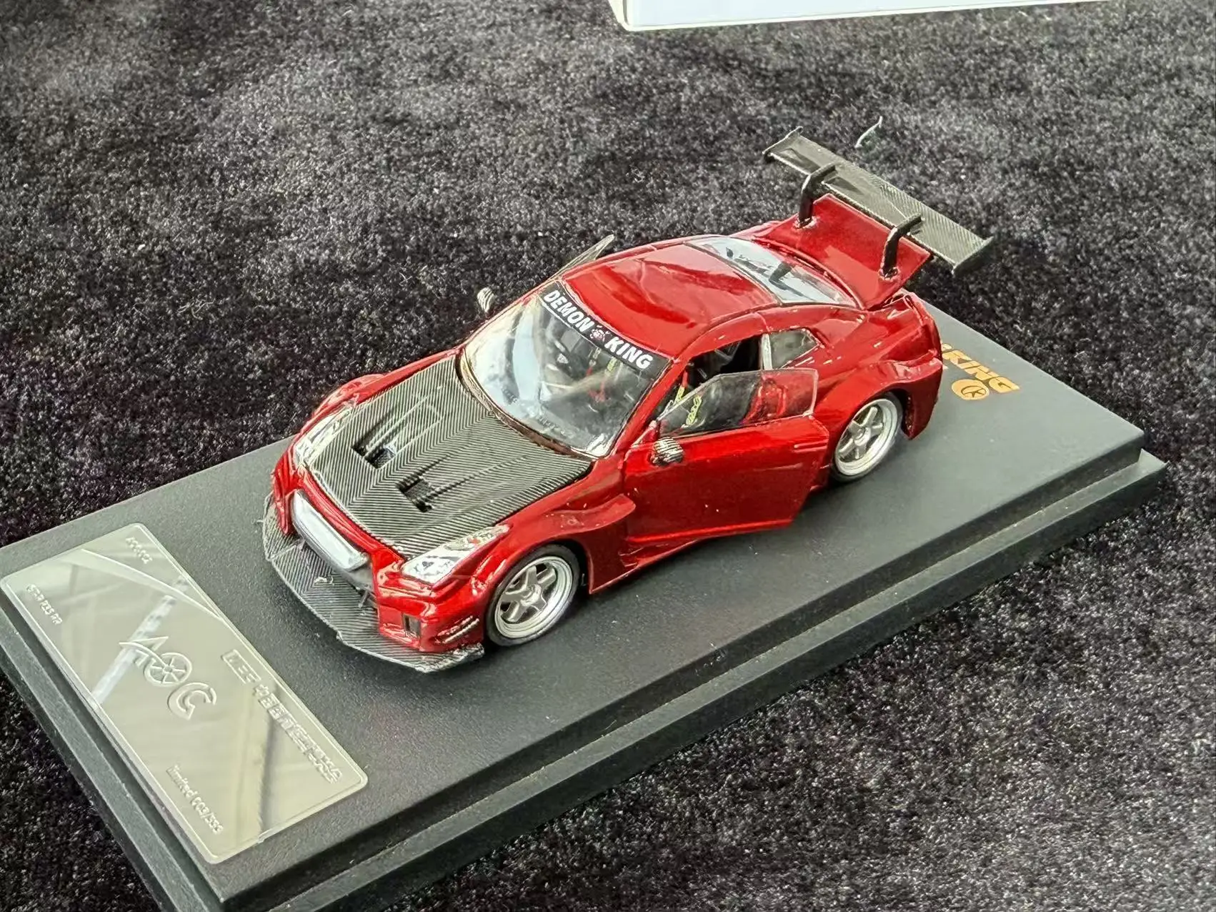 pre-ordenar-aoc-1-64-f40-r35-gris-plateado-camaleon-hec-coche-en-miniatura-de-metal-fundido-a-presion