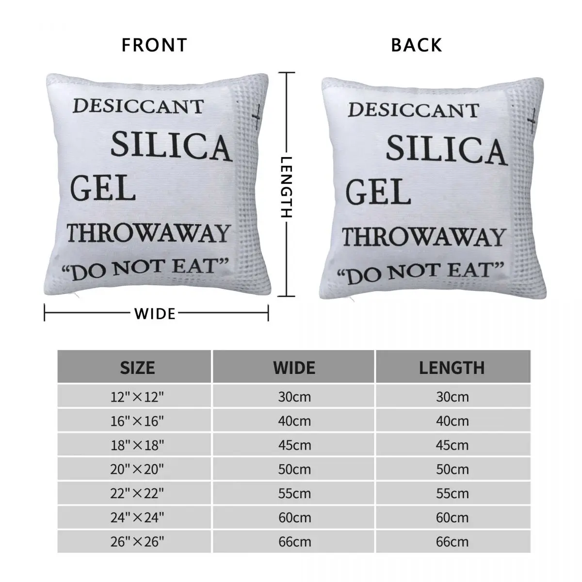 Silica Gel Do Not Eat Pillowcase Polyester Linen Velvet Creative Zip Decor Bed Cushion Cover