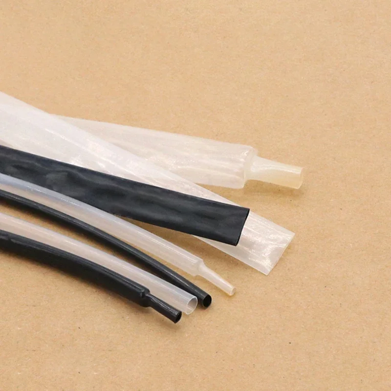 PVDF ID 0.8-25.4mm Semi-hard 600V 175Deg High Temperature resistance Corrosion Resistant Heat Shrink Tubing 1/3/5/8/10Meter
