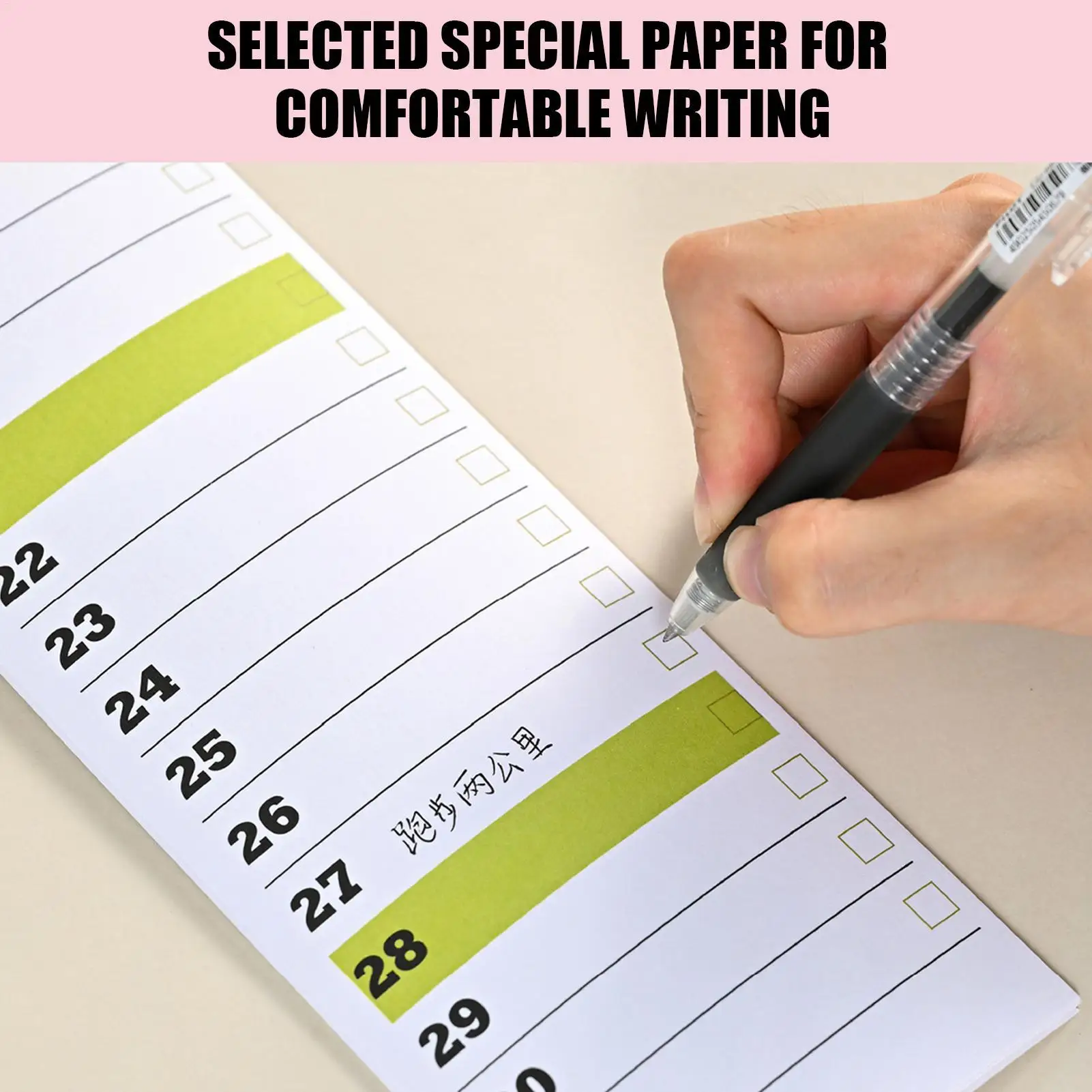 

2026 Wall Calendar Long Monthly Yearly Schedule Office Calendar Tear-Off Wall Planner For Planning Academic Time Management Home