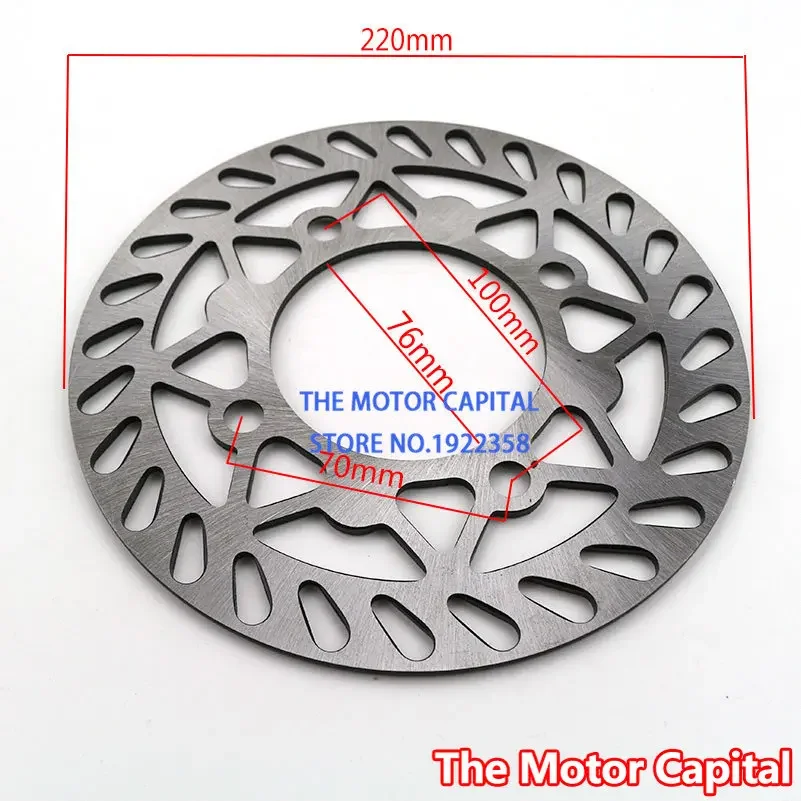 Motorcycle Modified Aluminum Alloy Brake Disc 190mm 200mm 210mm 220mm Size for 110cc/125cc Pit Bike Parts
