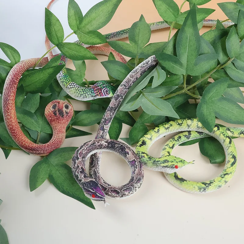 75 cm Simulazione Gomma Morbida Serpente Falso Giocattoli Novità Bambini Halloween Scherzo Giocattoli Serpente Realistico Scherzi Pratici Divertenti Puntelli