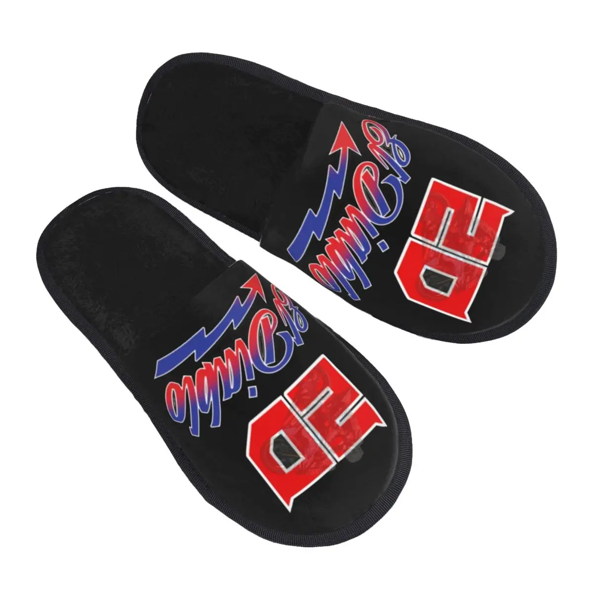 Custom Print Women Motorcycle Rider Fabio Quartararo House Slippers Soft Warm Memory Foam Fluffy Slipper Indoor Outdoor Shoes
