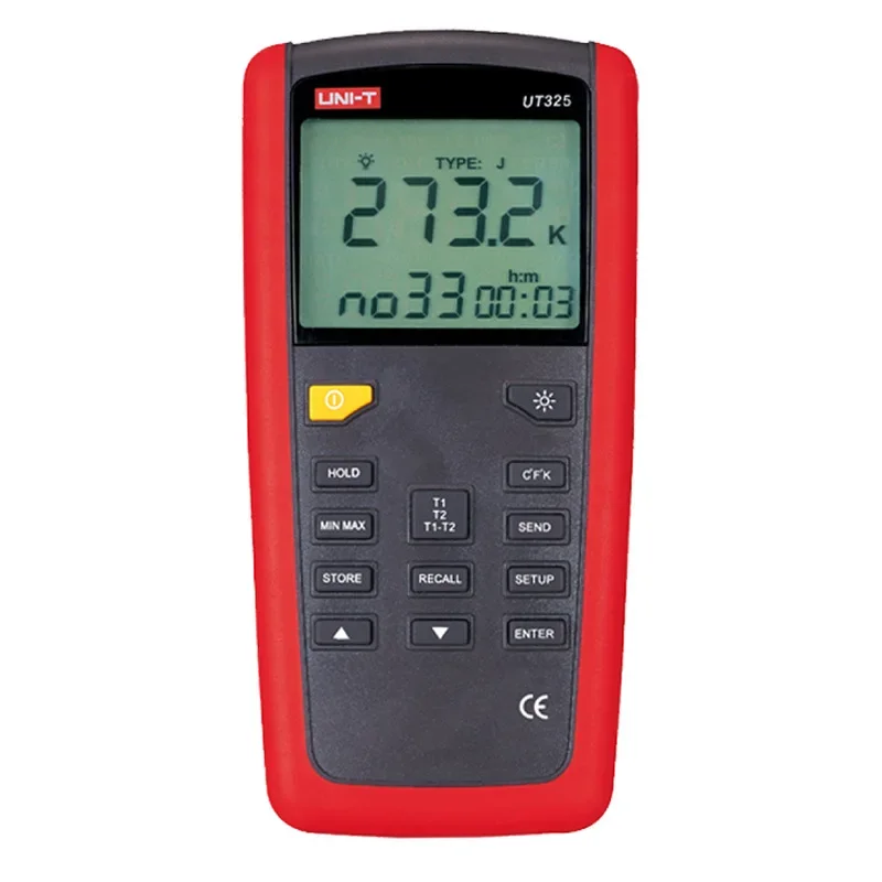 

UNI-T UT325 Contact Thermometer Thermocouple Thermometer K Type Digital Temperature Strap Data Storage