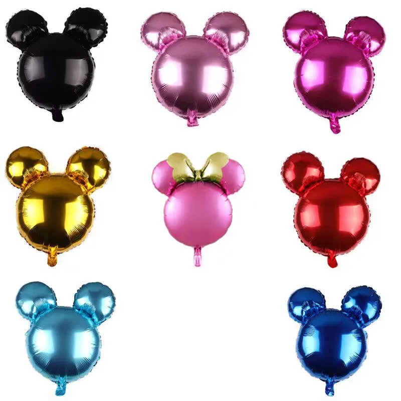 

50Pcs Mickey Minnie Head Foil Balloons 68x60cm Cute Baby Shower Air Globos Children's Day Party Decoration Kids Toys Gifts