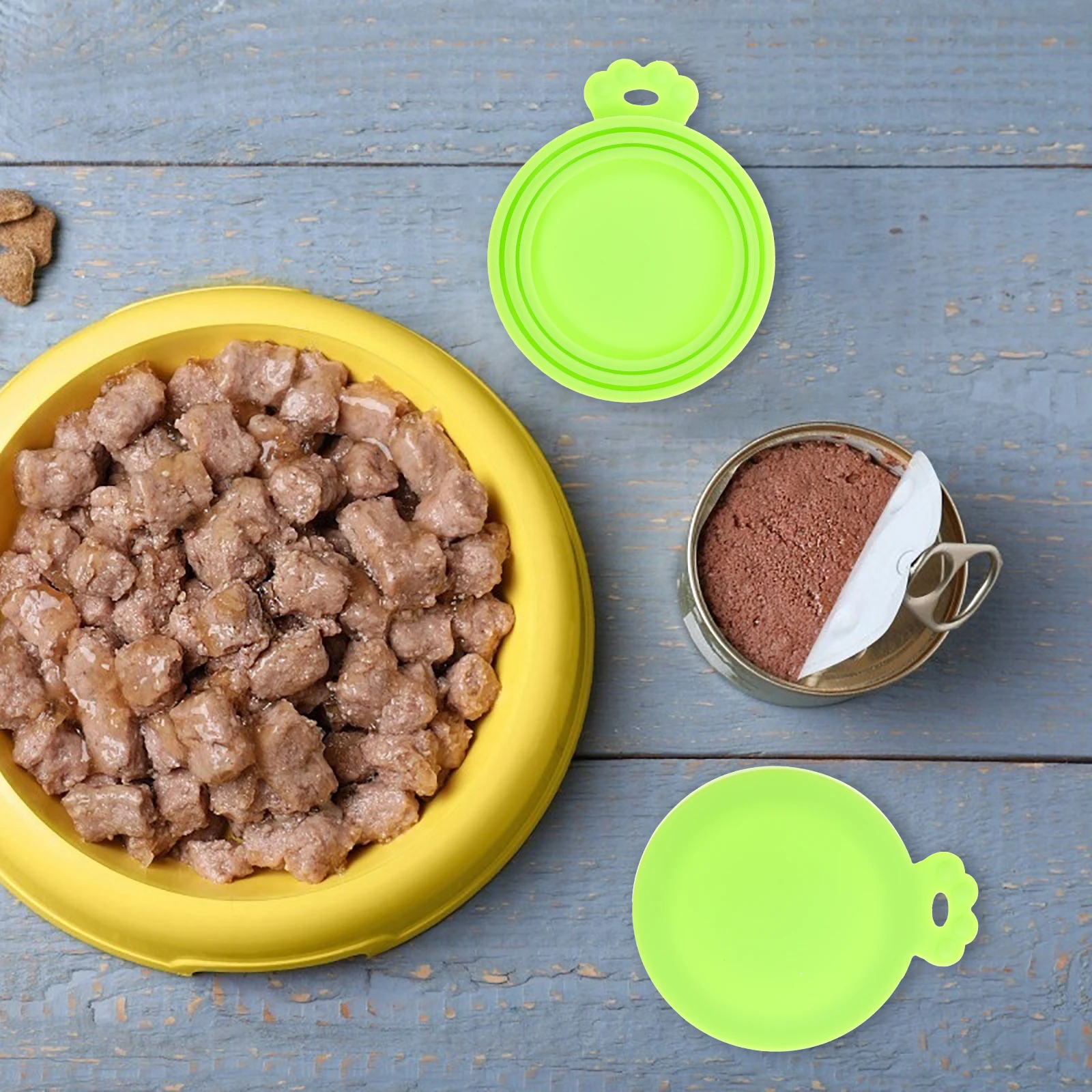 

3 Pcs Silicone Sealed Bottle Cap Can Covers Lids Dog Food for Tin Saver Canned Cans