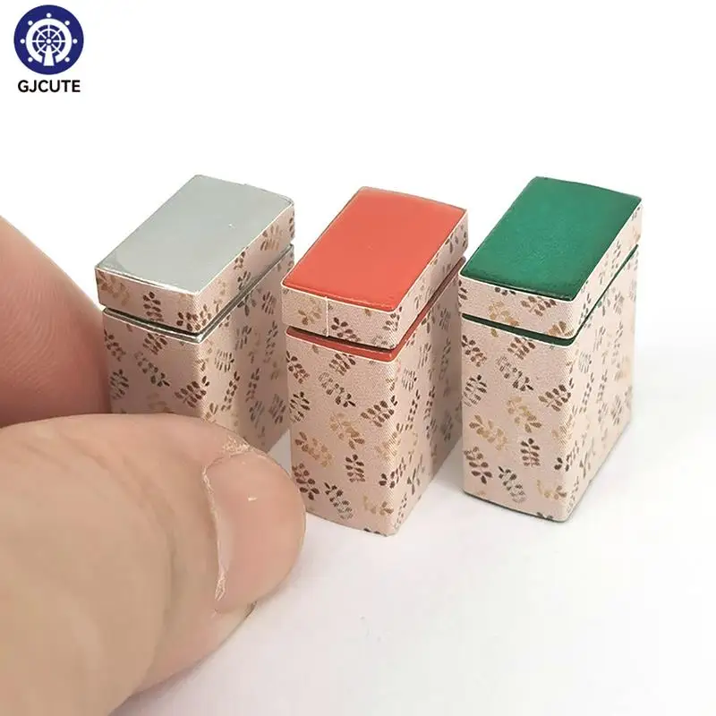 

1/6 1/12 Dollhouse Miniature Metal Storage Box Dollhouse Storage Container Case Dolls House Accessories Pretend Play Toys