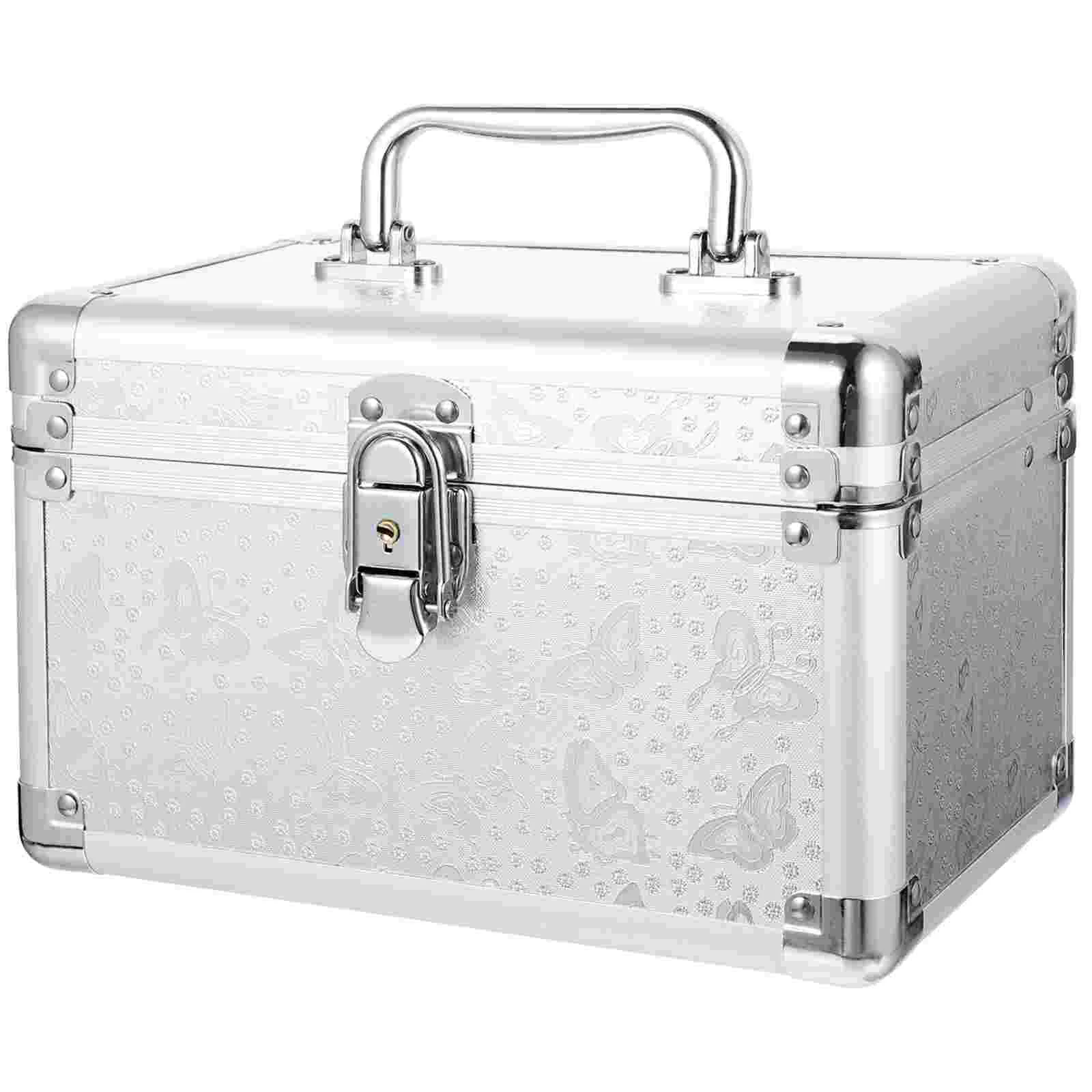 Portable Case Handled Multi-purposes Travel Toiletries Tools Container Makeup Carrying Large Capacity Box for Teens