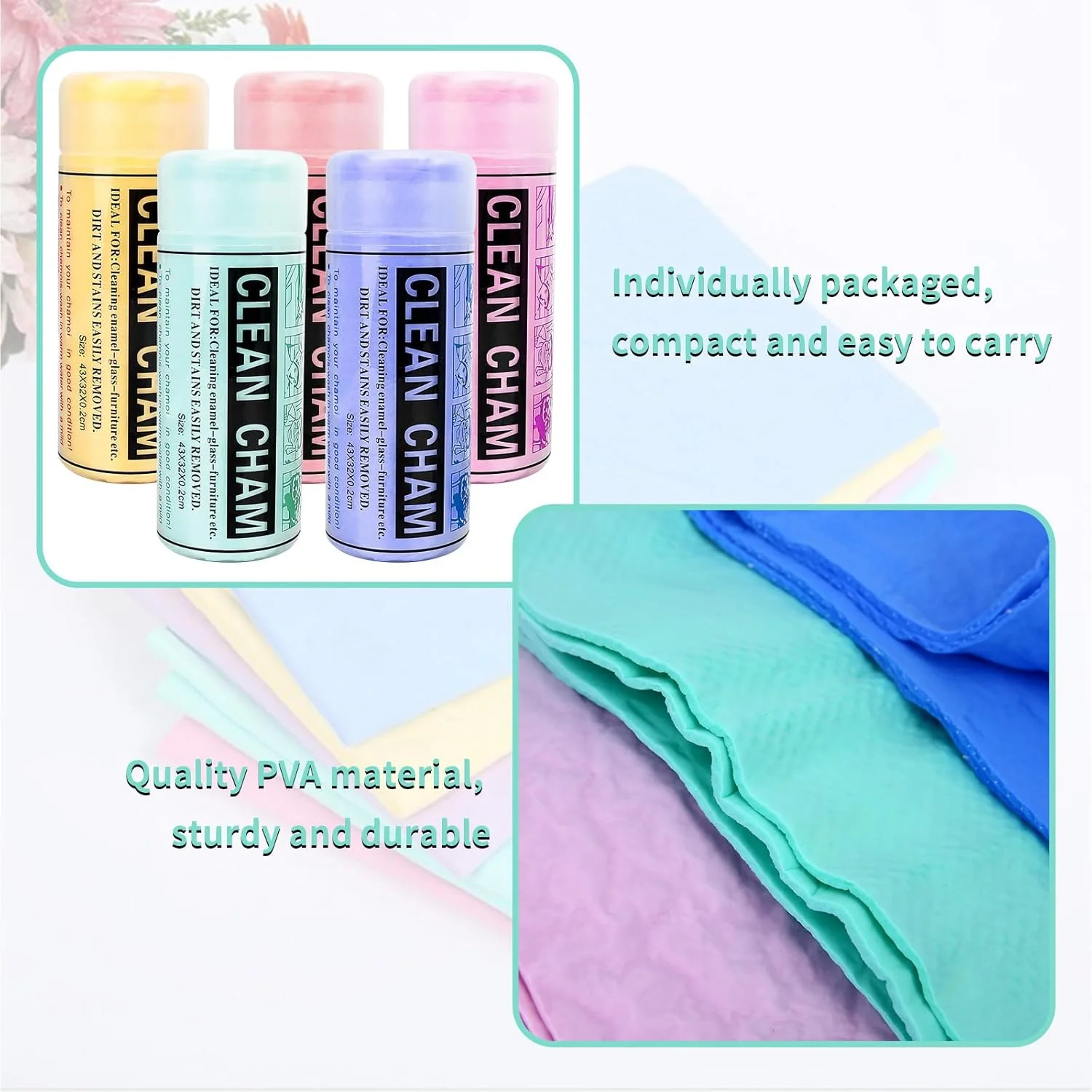Super Absorbent Car Wash Towel Auto Care Suede Chamois Towels Car Cleaning Towel Wash Cloth Car Cleaning Tools Auto Accessories image 5