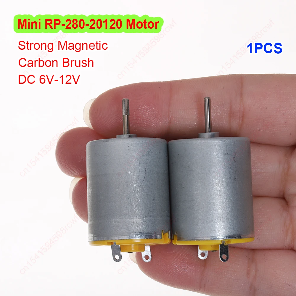 Micro RP-280CN-20120/2865 Motor DC 3V 6V 7.4V 12V High Speed Carbon Brush Strong Magnetic Motor for Vehicle Grinding Pen