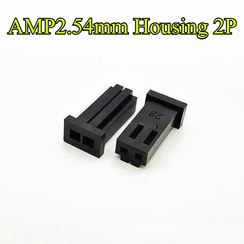 10-100 قطعة أسود AMP2.54mm الإسكان/إبرة مستقيمة 2P/3P/4P/5P/6P/8P 280 موصل صف واحد التوصيل محطة استبدال 280358/280359