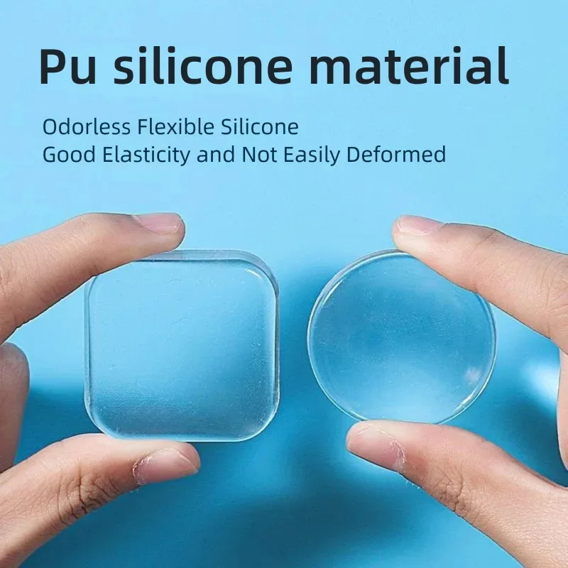 3 Piece Transparent Handle Collision Pad Wall Sticker Waterproof Noise-Proof Shockproof Adhesive Home Protective Pad