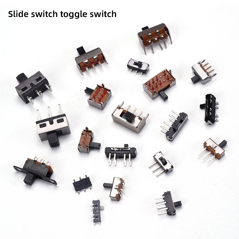 5PCS Mini SPDT Slide Toggle Switch Handle 3/5mm MSS-22D18 SS-12D00 SK-22D07 MSK-12C02 SS-12F44 MSK23D19 - Electronic Component