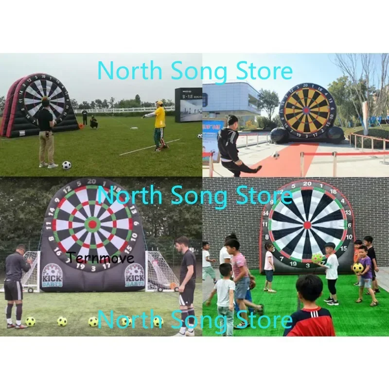 Sticky Soccer Ball for Foot Kick Dart Games, Outdoor Inflatable Football Target Board, 1Pcs (Random Color )