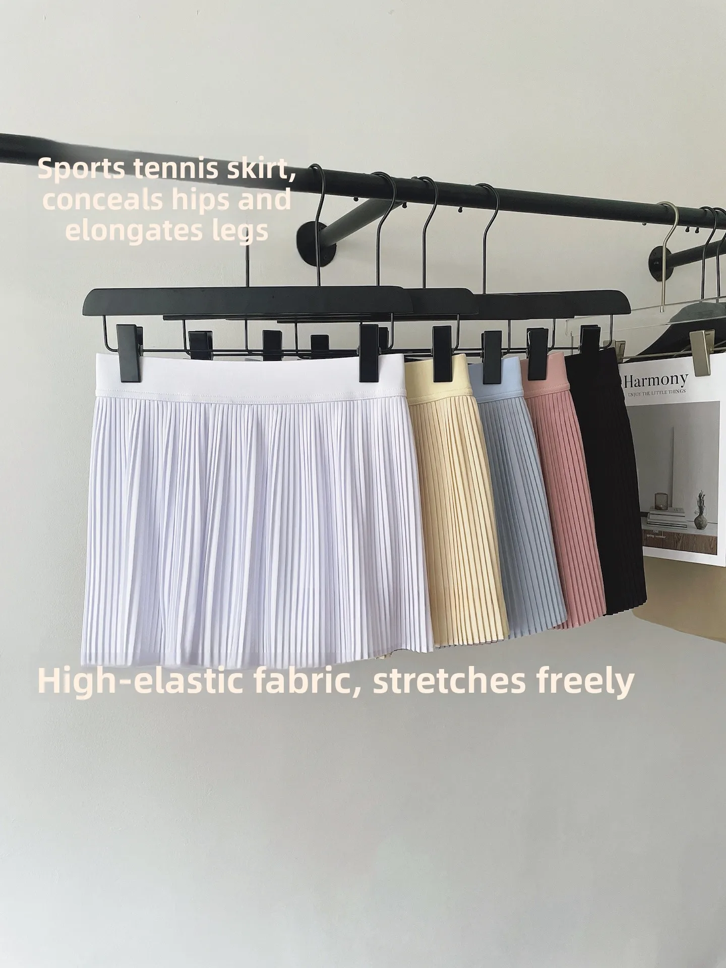 

Женская плиссированная спортивная юбка с высокой талией, имитация двухслойности, с защитой от просвечивания, для бега и фитнеса, удлиненная