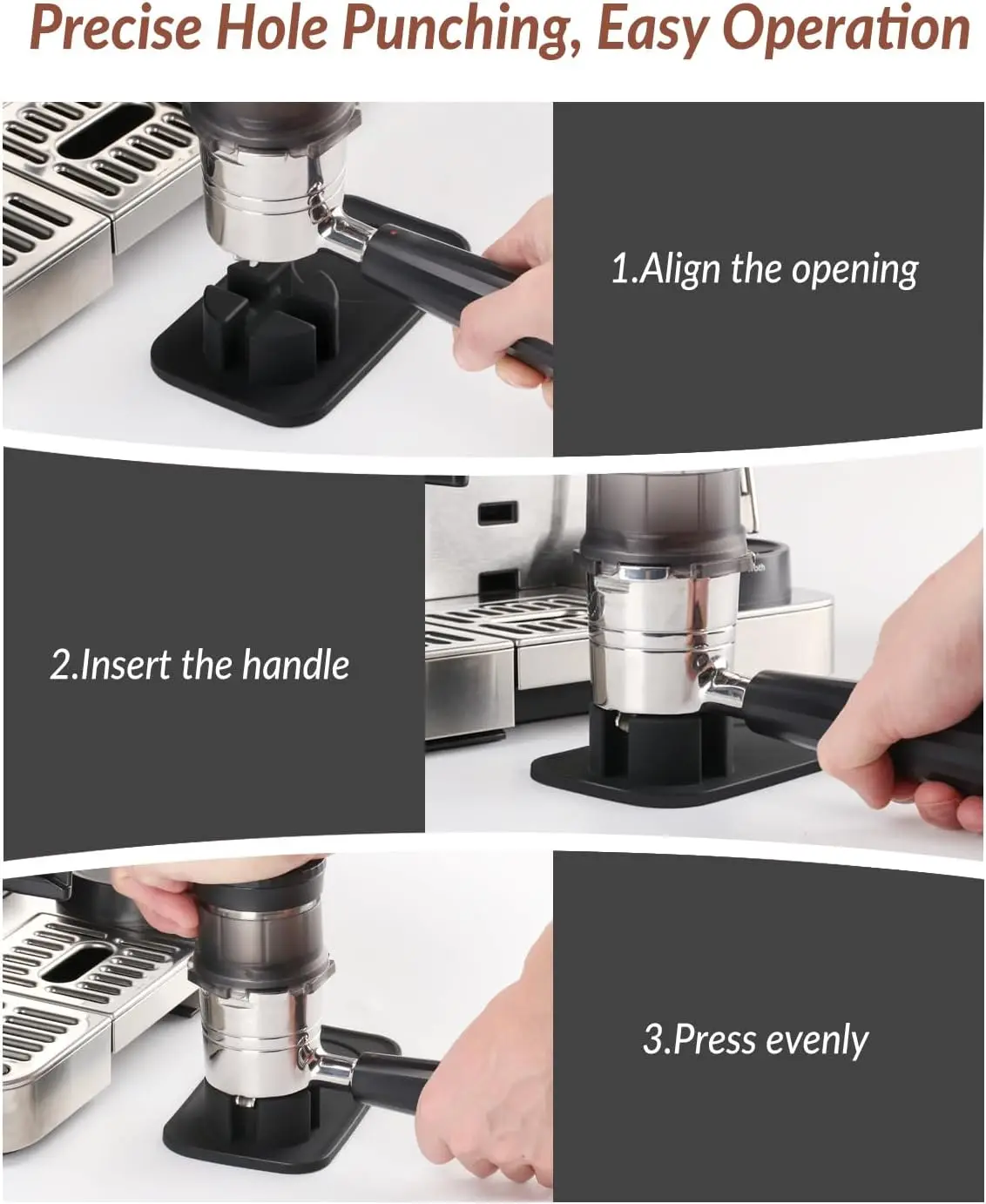 Tamping Mat for Ninja Luxe Cafe Espresso Machine ES601 Food-Grade Silicone  Tamper Holder Non-Slip Accessories view 4
