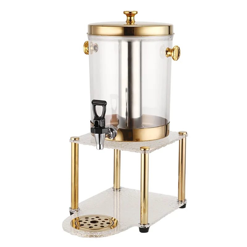 Zml juice chafing dish ice bucket with dragon juice machine pc bucket suit hotel buffet juice bucket